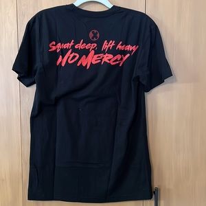 Project X tee NO MERCY Karate Kid No mercy Squat deep lift heavy snake, small